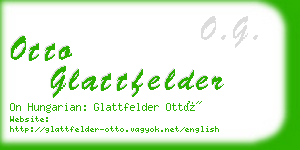 otto glattfelder business card